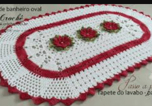 Tapete para Banheiro em Crochê